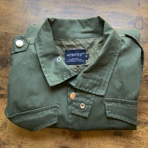 Cotton Olive Utility Jacket